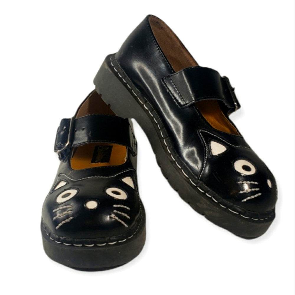 Classic Anarchic Kitty Cat Mary Janes
